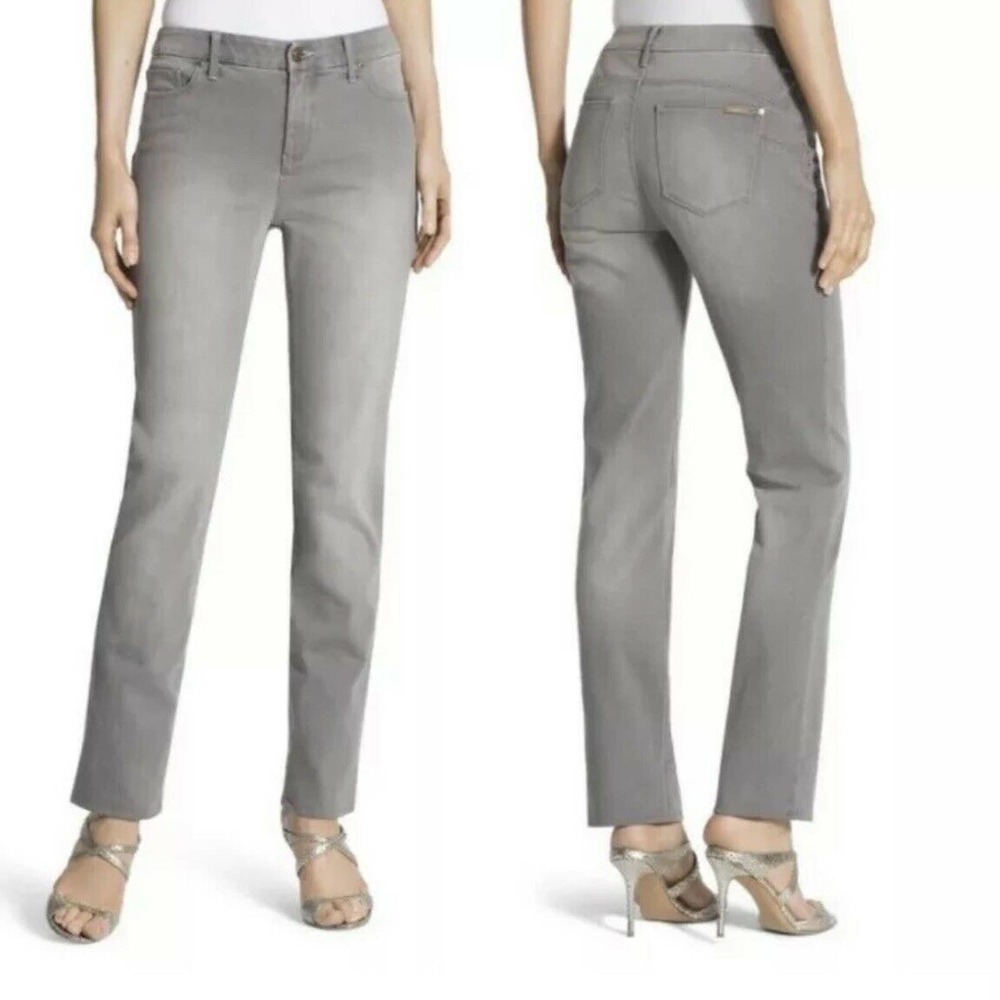 Chicos The So Lifting Slim Leg Gray Jeans Straight